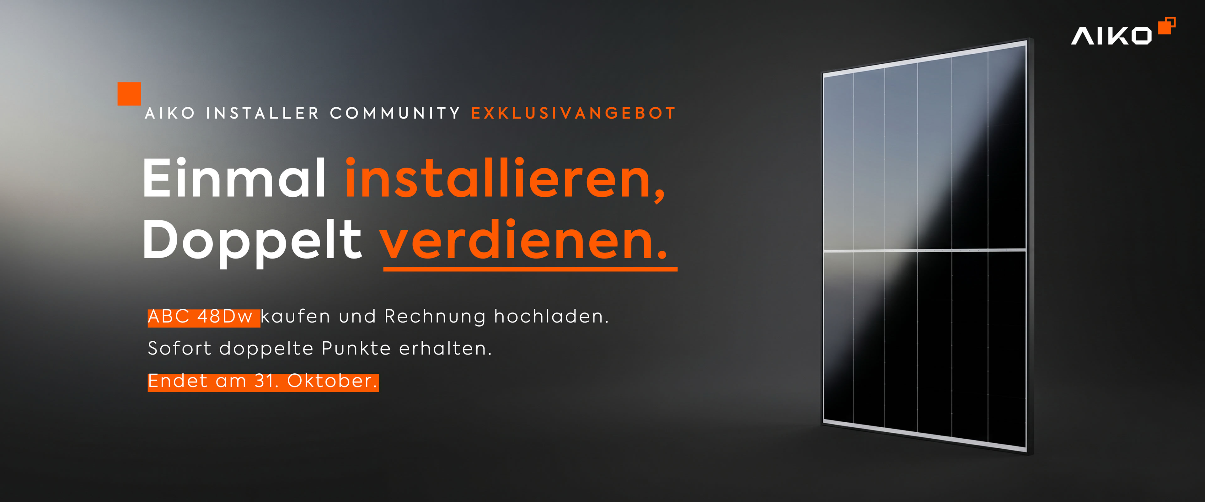 home-aic-48DW-Double-points-DE Einmal installieren, Doppelt verdienen.
